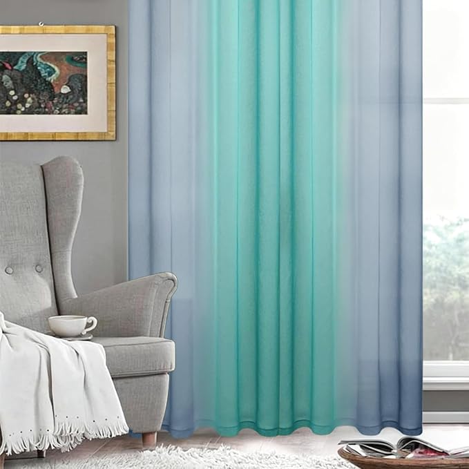 DWCN Ombre Sheer Curtains - Image 6