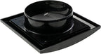 Repa Market 4 Inch Black Dryer Vent Hood/Duct Cover for Walls or Ducting/ABS Plastic Grille with Flaps & Insect Screen/Exhaust and Dryer Vent Covers for Indoor & Outdoor Use