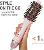 Hot-Air Hair Brushes Hair Dryer Brush Blow Dryer Brush- Dual Ionic Thermal Brush, Titanium Coated, High-Velocity Airflow for Fast Blowouts & Volumizing, Suitable for All Hair Types & Lengths