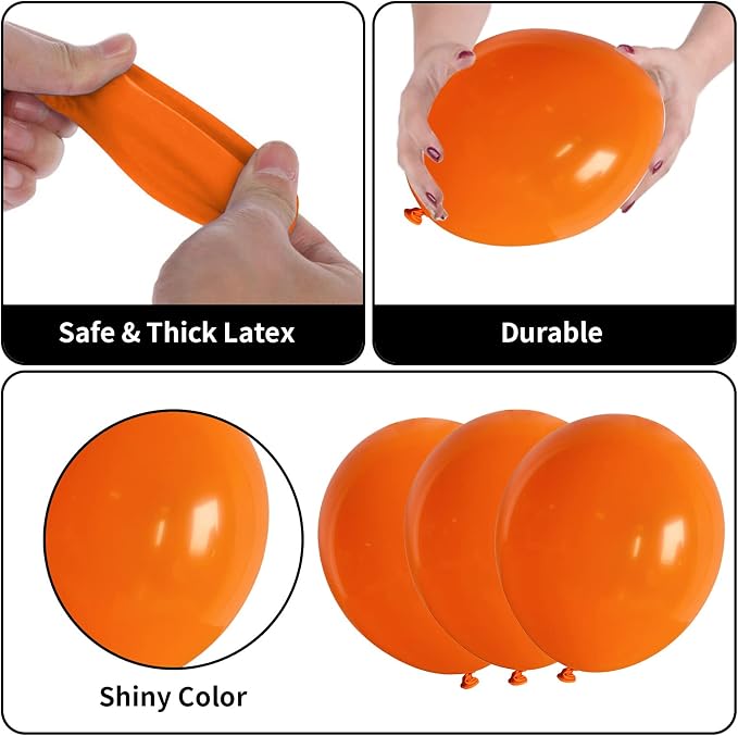 Dog Paw Balloon Arch, Big Bone Foil Balloon Orange Blue Confetti Balloons - Image 3