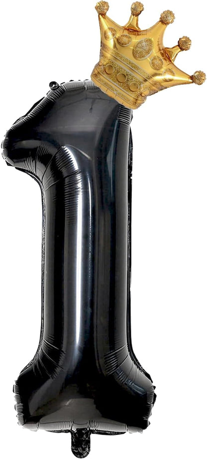 Black 1 Balloon Number, 40 inch Big 1st Balloon by Unknown