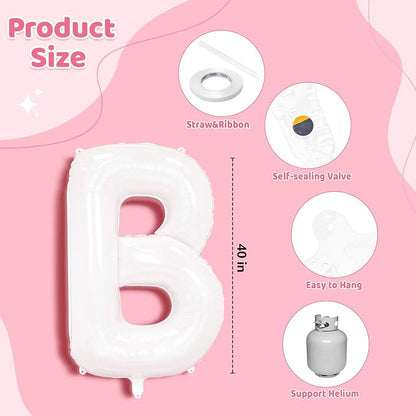 BRIDE Balloons Bachelorette, 40 Inch Foil Mylar, Helium-fillable, - Image 2