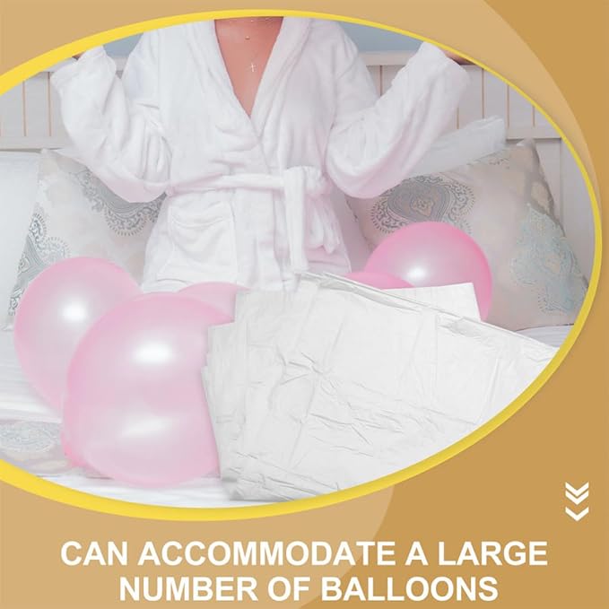 ibasenice 10pcs Large Capacity Plastic Balloon Storage Bags - Image 6