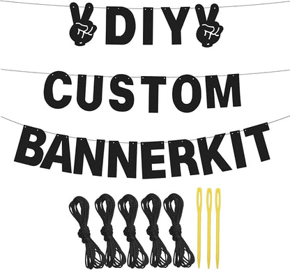 129Pcs DIY Letter Banners Glitter Customizable Banner Kit Custom Banner DIY - Image 3