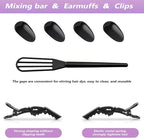 30pcs Hair Dye Coloring Kit, Hair Coloring Kit, Salon Hair Dye Tools, Hair Dye Brush and Bowl Set, Hair Dye Kit, Complete DIY Tools for Home Hair Coloring, Black