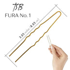 TSB Fura No.1 Professional Bronze Jumbo Hair Pins Set of 30-3.25 inches, 3x Retention, Vintage Style - Ideal for Weddings & Fashion Events - Comfortable, Non-Slip & Strong Hold