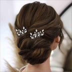 3 Pieces Pearl Crystal Bridal Hairpins Gold rhinestone wedding hairpins headpiece Tiny Pearl Hair Pins Decorative Prom Accessory for Women Wedding Hairstyles