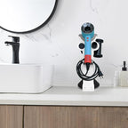 Hair Dryer Stand Holder for Dyson Supersonic Nural, Dyson Blow Dryer Accessory Organizer, Attachments Counter Storage Rack, White