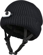 Helmet Beanie – Multi-Sport Low Profile Helmet Hat for Snowboarding, Skiing, E-Bikes, Scooters & More – Waterproof Impact Liner – Adjustable Strap – Unisex – One Size Fits All