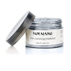 Temporary Hair Color Wax,Hair Spray Color, Hair Wax Color 4.23 oz, Easy Washout Temporary Hair Dye for Halloween,Cosplay, Party (Gray, 4.23)