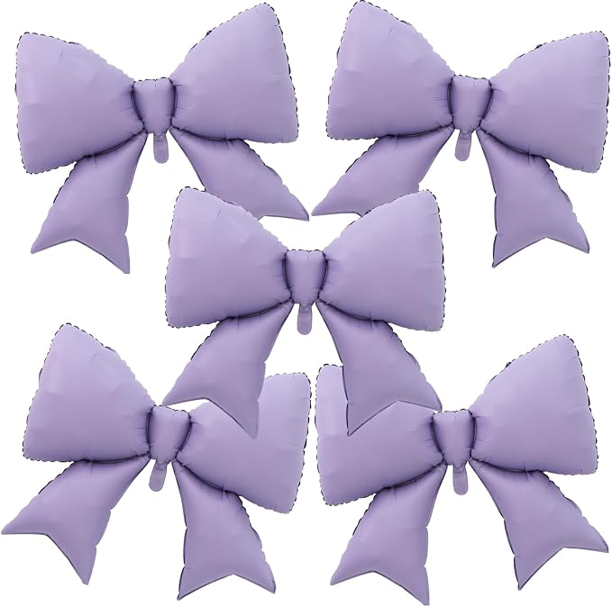 38 Inches Bow Balloon Purple by Vuzvuv