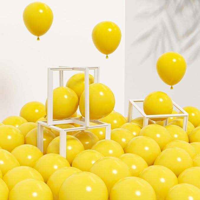 Awenztech 120pcs 5 inch Yellow Latex Balloons | Baby Shower, Birthday Party by Awenztech