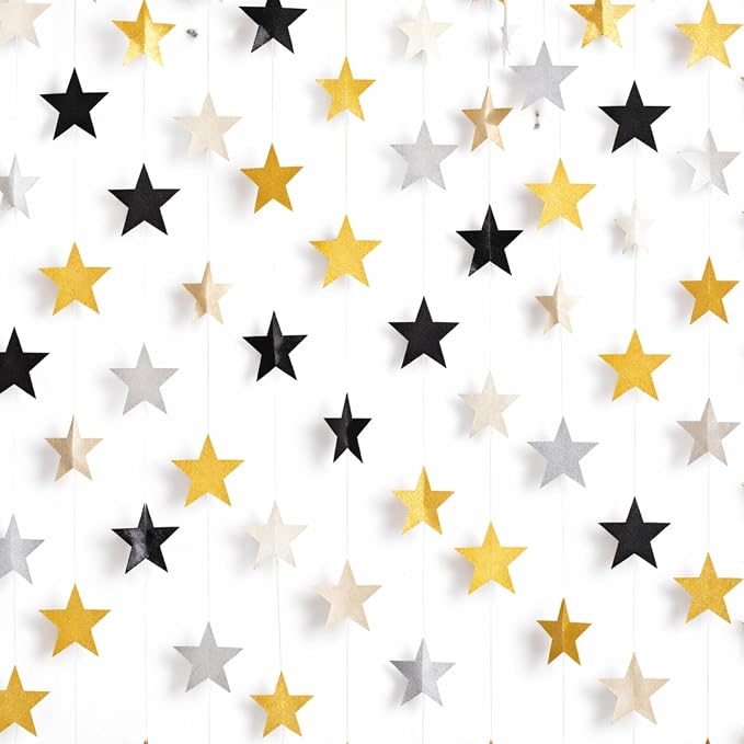 Patelai 130 ft Star Garland Banner Decor by Patelai