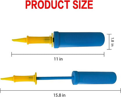 2 Pack Hand Balloon Pump, Manual Air Inflator Pump - Image 2