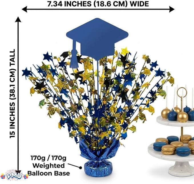 PMU 3 Graduation Centerpieces for Table 2026, Grad Balloon Weight Centerpiece - Image 5
