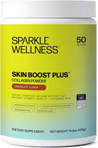 Sparkle Wellness VERISOL Bioactive Hydrolyzed Collagen Peptides | Collagen Powder Supplement with Vitamin C & Hyaluronic Acid for Hair, Skin, and Nail Health | Skin Boost Plus (Chocolate) [50-Serves]