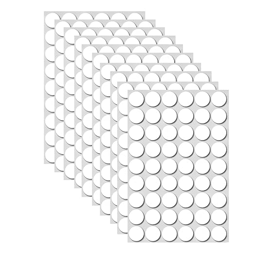 Glue Dots Double Sided 500 PCS, 1.18 Inch Clear Sticky Dots Removable Adhesive by Duccinp