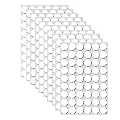 Glue Dots Double Sided 500 PCS, 1.18 Inch Clear Sticky Dots Removable Adhesive by Duccinp