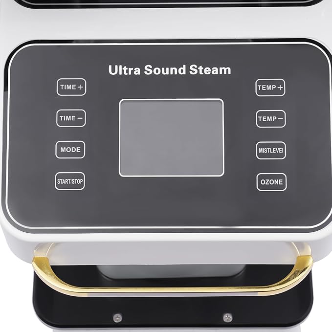 Nano Hair Steamer Professional Ozone Hair Steamer 650W 110V Multifunctional Hair Dyeing Machine with Timer & Adjustable Temperature, Standing Micro Mist Hair Processor for Beauty Salon (White)