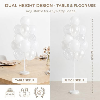 Pearl white Balloon Column Kit Set of 2 - Image 4