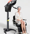 Icoget Hair Steamer for Deep Conditioning w/7 Color Light & Ozone, Micro Mist Scalp Hydration Steamer w/Adjustable Temp, Includes 3 Hair Caps & Aromatherapy Nozzle for Skin & Hair Treatment