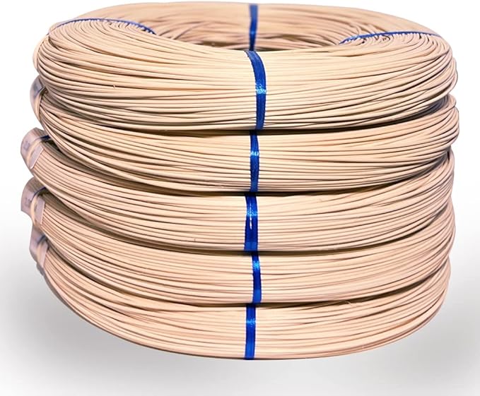 VFULIE 5PCS Basket Round Reeds #3 2mm 1-Pound Coil Basket Weaving Canes by VFULIE