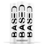 BASED Hair Texturizing Powder, Lightweight & Volumizing Hair Styling Powder with Matte Finish, Add Texture to Hair with Medium Hold, For Short to Medium Hair, (1.69oz Bottle, 2.5 Gram Fill, Pack of 3)