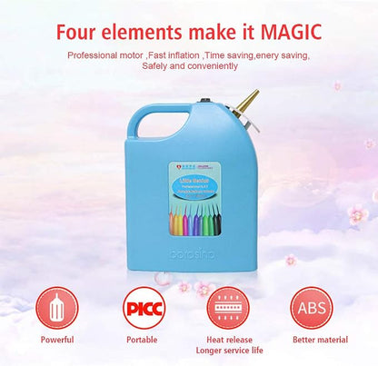 Portable Electric Balloon Inflator Electric Balloon Pump Rechargeable Twisting - Image 2