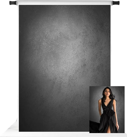 Kate 6.5x10ft Gray Abstract Photography Backdrop Grey Portrait Textures Photo by KateBackdropforPhotography