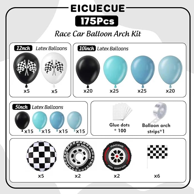 Race Car Balloon Arch Kit - Image 2