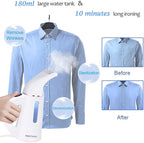 Handheld Steamer for Clothes Wrinkle Removes,Garment Steamer for Hat,1.5lbs Lightly,40s Fast Heat-up,8 FT Power Cord,800W, for Home and Travel with Automatic Shut-Off Safety Protection (White)