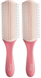 Diane Pro Nylon Pin Styling Hair Brush for Detangling, Separating, Shaping and Defining Wet Thick or Curly Hair, Glides Through Tangles with Ease (Pack of 2)