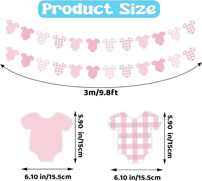 2Pcs Pink Boy Or Girl Banner, Pre-Strung Baby Gender Reveal Decorations - Image 2