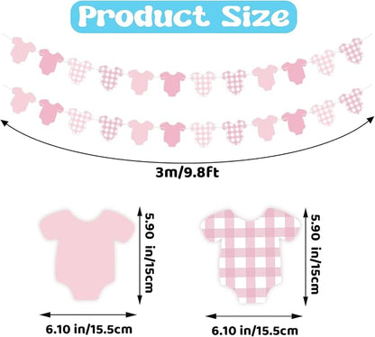2Pcs Pink Boy Or Girl Banner, Pre-Strung Baby Gender Reveal Decorations - Image 2