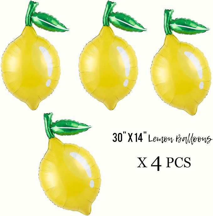 Lemon foil Balloons Summer lemonade - Image 5