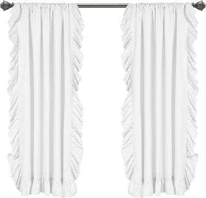 Lush Decor Reyna Ruffle Window Curtain Panel Set, Living room, or Dining Room - Image 7