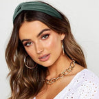 Elastic Knotted Headbands for Women Cloth Head Hair Bands for Women's Hair Non Slip Boho Wrap Twisted Hair Accessories