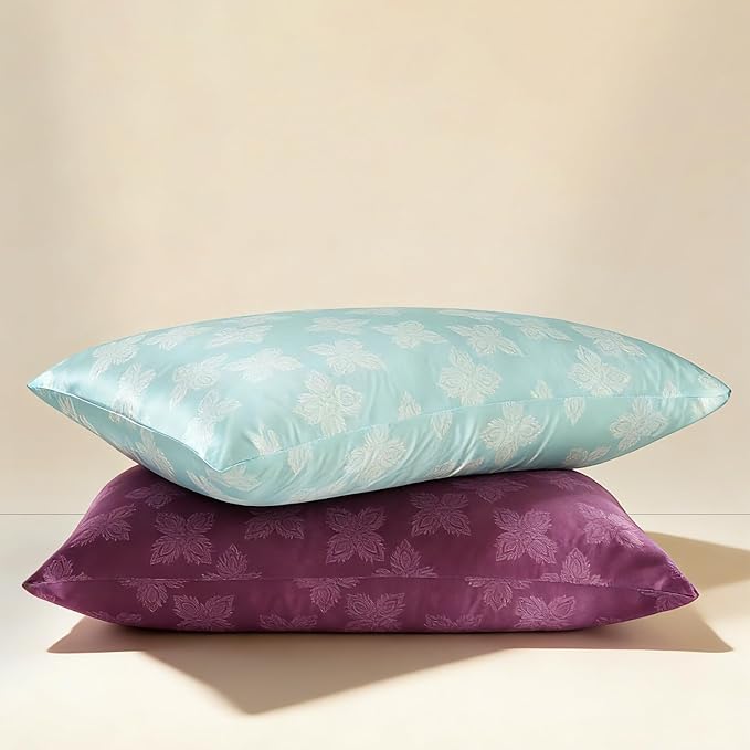 ZIMASILK 100% Pure Mulberry Silk Pillowcase for Hair and Skin Health, Soft and Smooth, Both Sides Premium Grade 6A Silk, 600 Thread Count, with Hidden Zipper, 1pc (Queen 20"x30", Mint Green)
