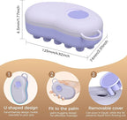 Ice Compress Scalp Massager Hair Growth Massage Comb - Upgraded Raised Dot Ice Tray Design for Tension Headache Relief and Scalp Care (Purple)