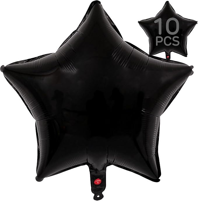 Black Star Balloons 18 Inch by VHUWE