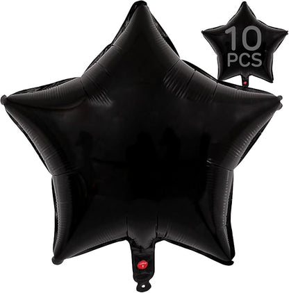 Black Star Balloons 18 Inch by VHUWE