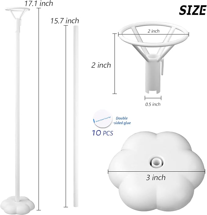 10 Sets Balloon Stick Stand, Holder - Image 4