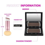 Acomler Root Touch Up Powder, Hairline Powder for Thinning Hair, Root Touch Up Hair Color, Gray Hair Coverage for Women Men Cover Up, Hair Loss Concealer Includes Makeup Brush (Medium Brown, 0.42oz)