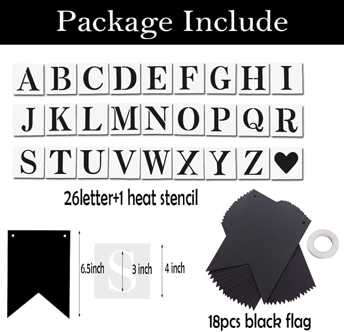DIY Black Custom Banner Kit, Funny Customize Your Party Banner Signs, Custom - Image 2