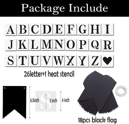 DIY Black Custom Banner Kit, Funny Customize Your Party Banner Signs, Custom - Image 2