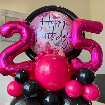 4 Balloon Number Hot Pink 4 Birthday Balloon 40 inch Foil Mylar Large 4 Balloon - Image 4