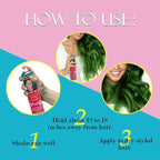 Jerome Russell Temp'ry Spray-on Green Hair Color, 2.2oz x 3 pack