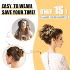 HMD Tousled Updo Messy Bun Hair Piece Hair Extension Ponytail With Elastic Rubber Band Updo Extensions Hairpiece Synthetic Hair Extensions Scrunchies Ponytail Hairpieces for Women