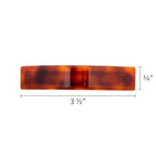 Tortoise Hair Barrette for Thin Hair, Classic Rectangle French Barrette for Women, Lightweight and Comfortable, Strong Hold | France Luxe