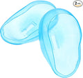 Angoily Ear Protection Tools 2Pcs Silicone Ear Covers for Hair Dye Waterproof Heat Resistant Covers for Hair Dryer and Shower 3.14X1.77X0.98 Inches Blue